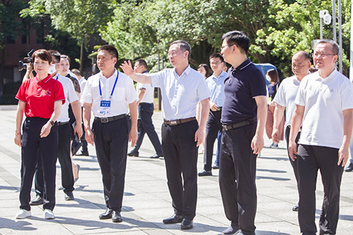 市委副书记、市长陈恢清一行到8868·体育检查湖南省第一届职业技能大赛筹备工作情况